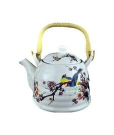 Чайник заварочный (птицы на ветке) 0,8 л с бамбуковой ручкой